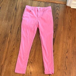 crown & ivy Bright Pink Mid-Rise Jeans